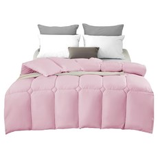 寢室安居 韓版韓版3D雲朵羽絲棉保暖被 1.9kg, 甜美粉