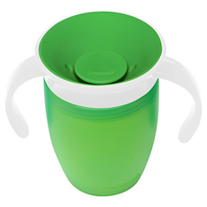 munchkin 滿趣健 360度防漏練習杯, 綠色, 1個