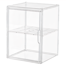 全透明附隔板特大款收納展示箱 YM888材質: PP+PET, 30 x 20 x 10cm, 2個