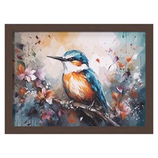 TRENY 4K開圖畫紙畫框 咖啡色 53 x 38cm, 1個