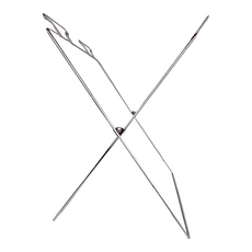 YI SHUIN 亞晨 K-971 皇家不鏽鋼支撐架(雙用) 可吊掛式垃圾袋 304不銹鋼線材, 銀色, 1個