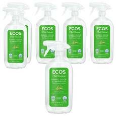 ECOS 天然織物除臭噴霧 淡雅檸檬草 591ml 美國EPA認證 植物萃取 清新除臭, 6瓶
