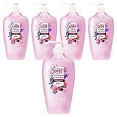 花香5 原效潤絲精 全新升級配方 不含矽靈 植物蛋白素強化髮質 適用任何髮質, 1.1kg, 5瓶