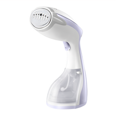 MOLIJIA 魔力家 好熨氣 手持式蒸汽掛燙機, 1300W大功率, 15秒快速熨燙, 304不鏽鋼噴頭, 260ml超大容量水箱, 藤花紫