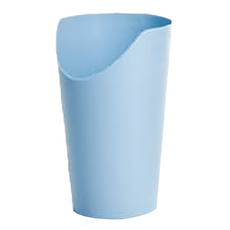 OO 生活輔具 鼻曲型杯 237毫升 食品級塑膠, 藍色, 1個