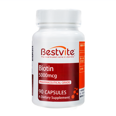 Bestvite 生物素膠囊, 90顆, 1罐