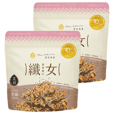 The Chala 蕎拉燕麥 纖女燕麥脆片 芝麻, 低溫烘烤 0添加 益生元助消化, 130g, 2包