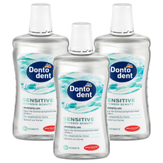 dm Dontodent 口腔漱口水，減少牙菌斑，去除口臭，不含酒精，溫和, 500ml, 3瓶