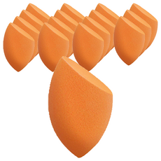 gloss&glow 斜角3D立體美妝蛋, 16個, 橘色