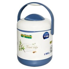 永昌寶石牌 不鏽鋼保溫保冷保鮮提鍋, 304不鏽鋼, 容量1801-2000ml, 提把式, 顏色隨機, 2L, 1個