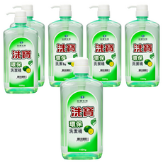 台塑生醫 洗寶 環保洗潔精 洗碗精, 1kg, 6瓶