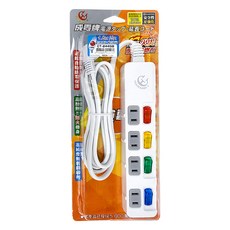 CENTENARY 成電牌 4切4座延長線 2孔, 1.8m, CT-2445B, 1個