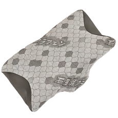 石墨烯記憶牛角枕, 1個, 灰色