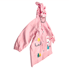 愛北鼻 兒童立體造型雨衣 彩虹星星兔 L碼, 建議身高90-115cm, 1件