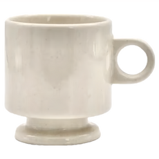 CHIPS Smith 復古馬克杯 直徑7.8cm x H8.6cm 容量約240ml 陶瓷 美濃燒 日本產, 香草白, 1個