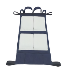 感恩使者 輪椅用後背袋 深藍+米白 帆布材質 最大承重30kg 台灣生產, ZHTW1787, 1個