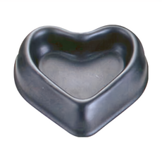 Cakeland 矽膠心型小蛋糕模具 (黑色), 10cm, 1個