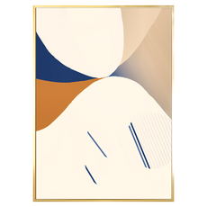 BOLUO GALLERY 菠蘿選畫所 界線I 掛畫 APGP3433G, 金色