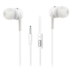 iSee SEEHOT 入耳式音樂耳機 靈敏麥克風 Y型線設計 小巧舒眠, SH-MHS340, 白色