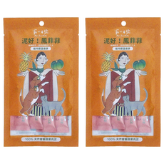 Pet Tomodachi 寵心出發 泥好!鳳菲菲 天然蔬果肉泥 4條 低鈉配方 完美蛋白質比1:1.4 維持腸道健康, 蔬果, 72g, 2包