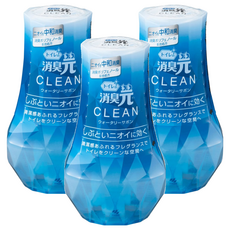 小林製藥 消臭元 CLEAN 廁所空氣芳香劑 花果香氛, 400ml, 3瓶