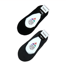 Amiss 機能感 MIT純棉無縫合防滑隱形襪4入組