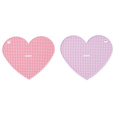 alphax SOSO 心形隔熱墊, 粉紅色 + 淡紫色, 1個