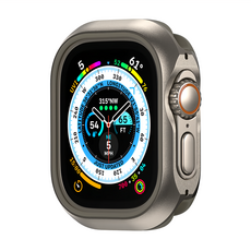 MAGEASY Odyssey 航太鋁合金手錶保護殼, 鈦金屬色, 1個