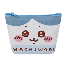 Dung Jin 吉伊卡哇 斜紋皮革零錢包, 包12 x 8cm + 吊繩90cm, 綠色, 可愛卡通圖案, 1個