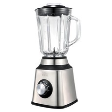 大家源 1.5L 碎冰玻璃杯果汁機 TCY-673501, 6片式刀組, 四段調速, 不鏽鋼機身外殼