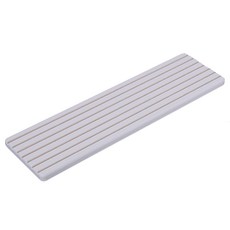 iSFun 加長珪藻土 衛浴肥皂置物防滑吸水托盤 防潮防霉 檯面收納好幫手, 1個, 白色