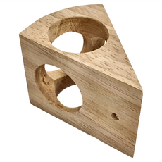 Canary 天然原木乳酪咬咬樂，適用於寵物鼠，紐西蘭松木，100%天然無毒木製作, 1個