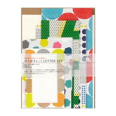 日本MIDORI 5尺寸信封信紙組 86762 多尺寸選擇 書寫體驗佳, 混合顏色, 1組