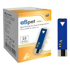 eBmonitor 醫必 寵物血糖機試紙 LS-05 貓狗專用 25入, 1個