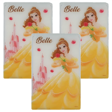 收納王妃 迪士尼公主系列折鏡 小(10 x 6.5 x 0.5cm), 城堡貝兒, 3個