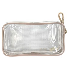 Raymay 藤井 Kept 透明網眼收納袋, PVC材質, 米色, 1個