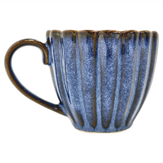 Ciao Li 僑俐餐瓷 菊花馬克杯 120ML 陶瓷, 藍色, 1個