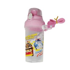 ROBOCAR POLI 波力 直飲式水壺, 粉紅色, 1個, 500ml