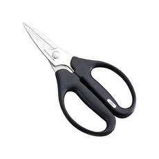 ALLEX 林刃物 專業型萬能剪刀 短刃 高級不鏽鋼刃口 鋒利耐用, 1支, Black