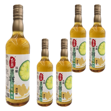 TTL BIO-TECH 台酒生技 寡糖果醋 金結檸檬, 600ml, 5瓶