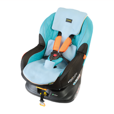 vivibaby 推車透氣涼墊 嬰兒推車散熱座墊 夏季防悶透氣, 天藍色/杏黃色, 1個