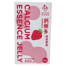 oh care 歐克威爾 鈣樂多成長果凍 草莓優格 15條, 225g, 1盒