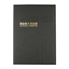 conifer 綠的事務 50K經典系列線裝A6/50K/15.5x11cm 160頁現金收入支出簿, 黑色, 1本