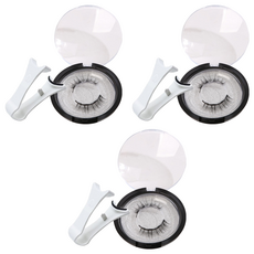 磁吸假睫毛 睫毛夾 Set 人造纖維材質, 006魅力漫畫睫, 3組