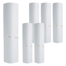 PE快遞袋 白色100張 物流寄件包裝袋 防靜電, 6捲, 35 x 25cm