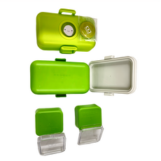 Monbento 兒童百寶便當盒 0.9L 尺寸W16*D9.2*H10.4CM, 奇異果色, 1個