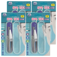 名仕 舒爽潔耳掏耳組 附收納盒, 7入, 4組