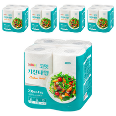 comet 廚房紙巾 200張, 5包, 4捲