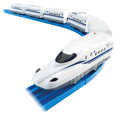 TAKARA TOMY PLARAIL 鐵道王國 新幹線變速列車組 6節車廂, N700S, 41 x 15 x 4.5cm, 1組