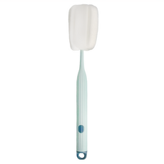 蘿林嚴選 長柄海綿刷, ABS+海綿材質, 27.5*5cm, 懸掛收納, 藍色, 1組